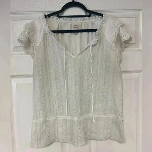 Woman’s Size Large Knox Rose Summer Blouse Summer Shirt Tunic Style